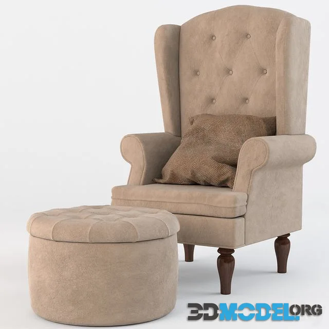 Chair and Ottoman