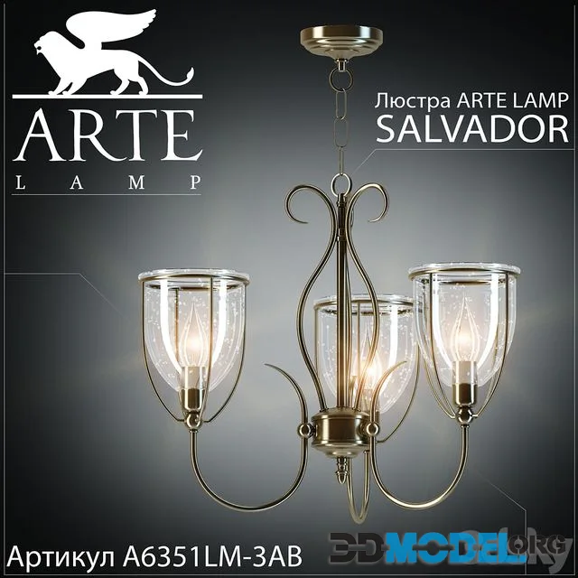 Chandelier Arte Lamp Salvador A6351LM-3AB