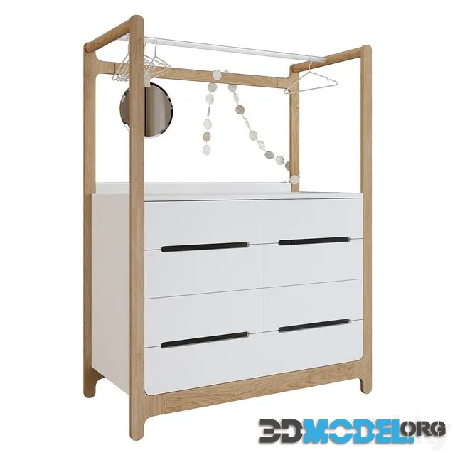 Children's changing table - chest of drawers Rafa-kids