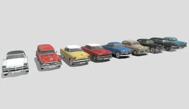 Classic 1950 Cars Pack (PBR)