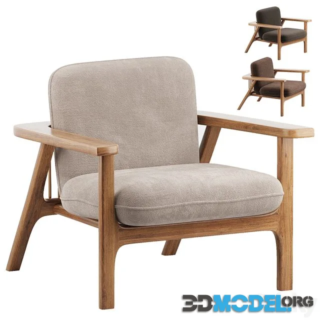 Contemporary fireside chair COMB