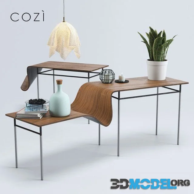Cozistudio set of Onda tables and Ghost light