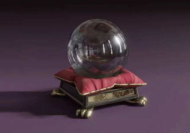 Crystal Ball Low-poly (PBR)