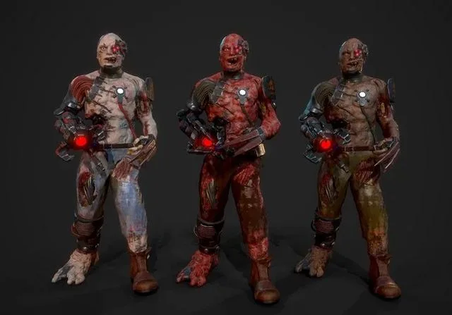 Cyber Monsters Low-poly (PBR)