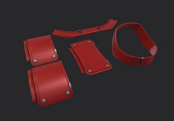 Deadpool Boot And Ankle Armor (PBR)