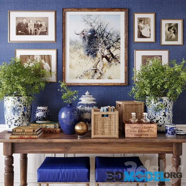 Decorative console set Chinese