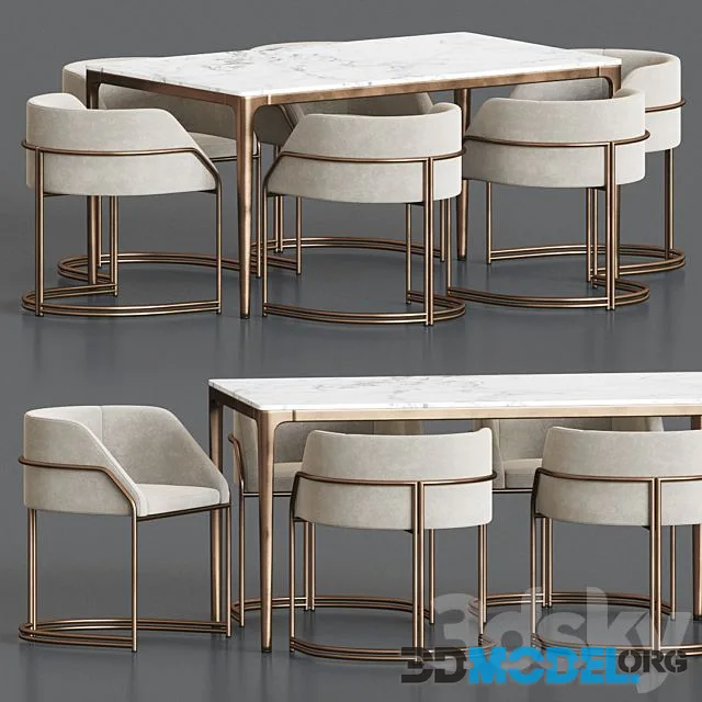 Deja Vu Chair Canto Table Dining Set