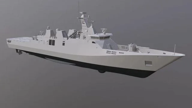 Diponegoro class corvette Low-poly (PBR)