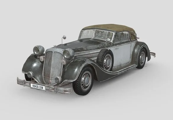 Dirty Car Horch 853 A Sport Cabriolet 1937 (PBR)