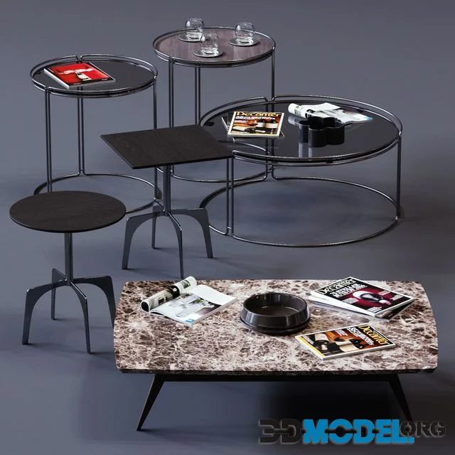 Ditre Italia Coffee Tables Set 03