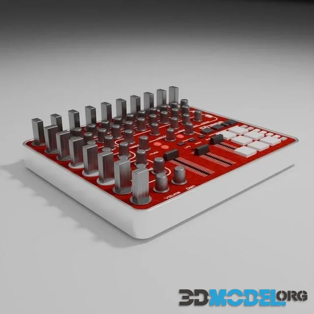 DJ Controller Low-poly (PBR)