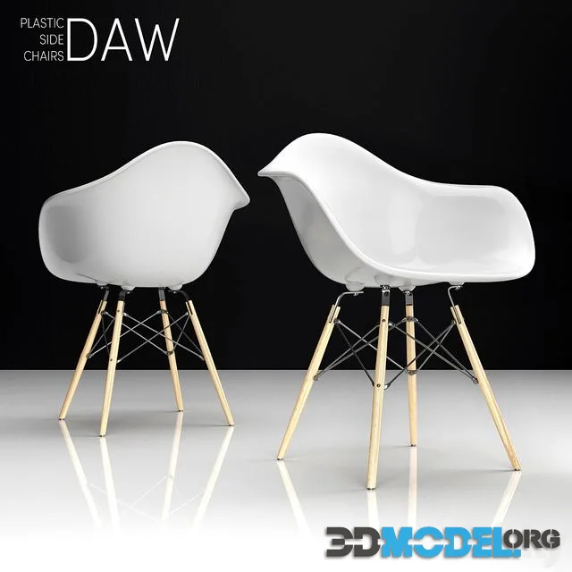 Eames DAW plastic side chair