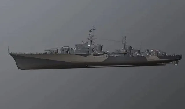 French cruiser Desaix navy Low-poly (PBR)