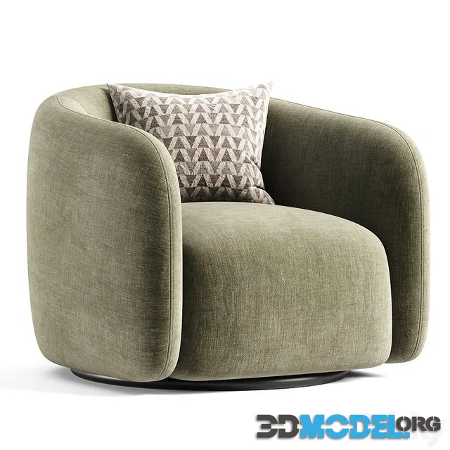 Fresno Leather Swivel Chair