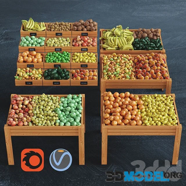 Fruit ,shop fruits, banana, kiwi, coconut, apple, orange, lime, lemon, pear, avocado, peach