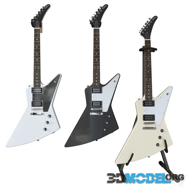 Gibson Explorer Electric Guitar - (White, Black, Beige)