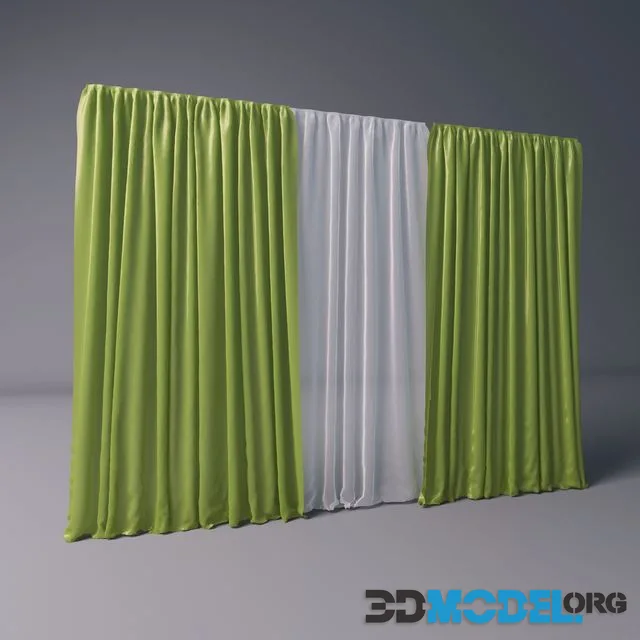 Green curtains