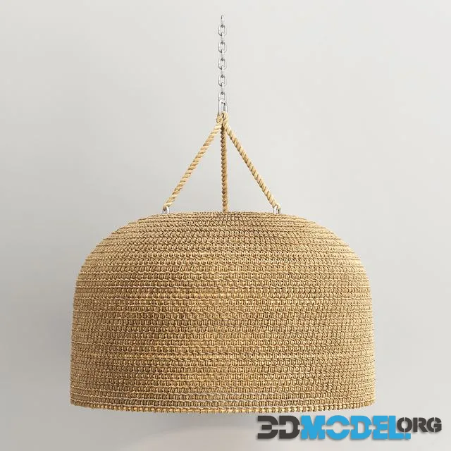 Green Oaks Oversized Pendant, Natural