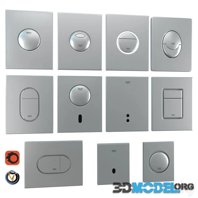 Grohe flush plates for installation