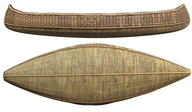 Handcrafted Woven Canoe (PBR)