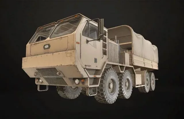 Heavy Military Truck V1 – Cargo Low-poly (PBR)