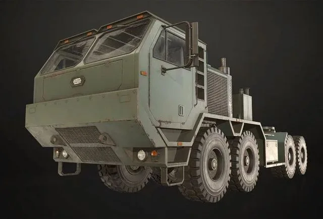 Heavy Military Truck V1 – Tractor Low-poly (PBR)