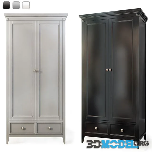 Hinged wardrobe for RFS Brooklyn clothes. Wardrobe by MebelMoscow