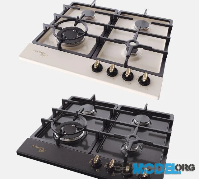 Hob pyramida pfe 642 ivory Rustico (beige and black)