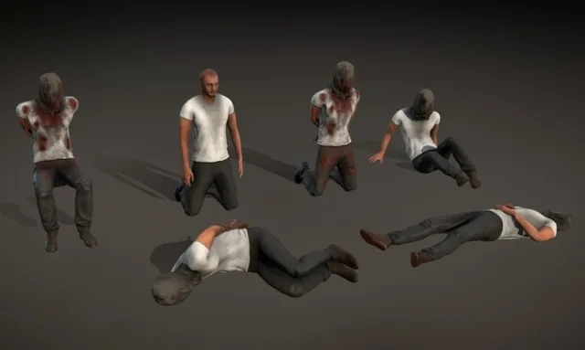 Hostage & Prisoner Asset With Idle Animations (PBR)