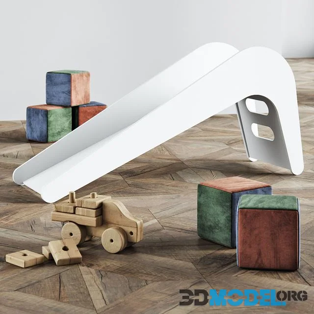 Jelanie Kids Slide White Elephant by Jupiduu