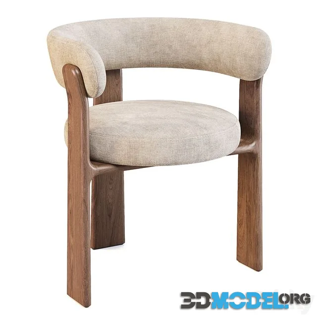 KaveHome Granite 3-Leg Dining Chair