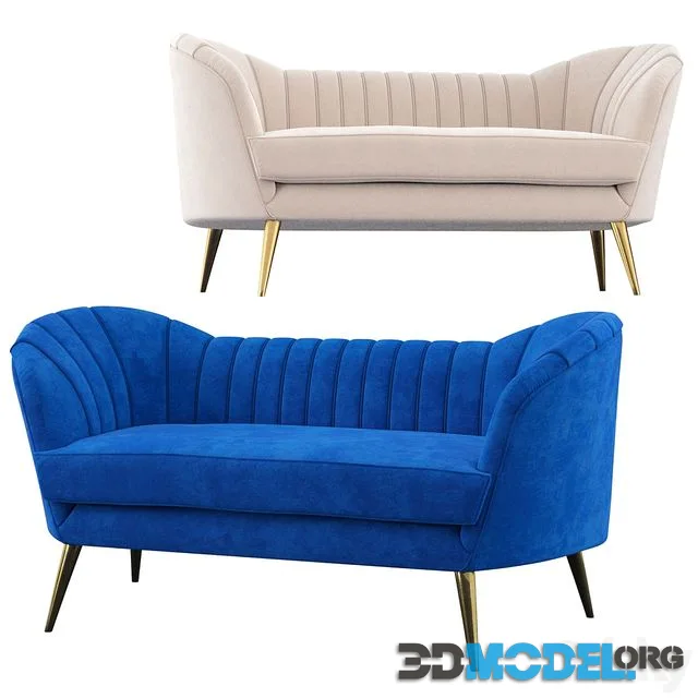 Koger Chesterfield Loveseat