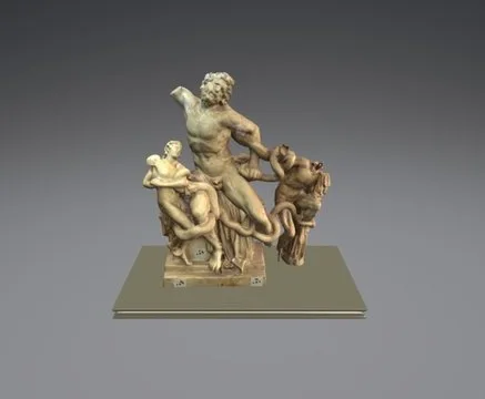 Laocoonte Y Sus Hijos Estado Inicial (PBR)