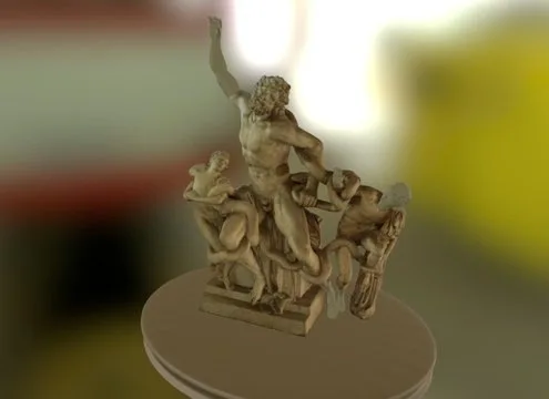 Laocoonte Y Sus Hijos Propuesta (PBR)
