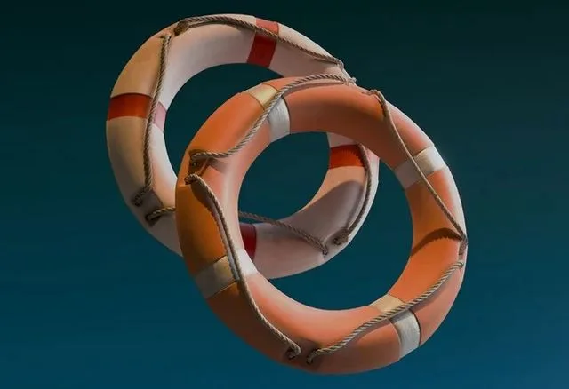 Lifebuoy Low-poly (PBR)