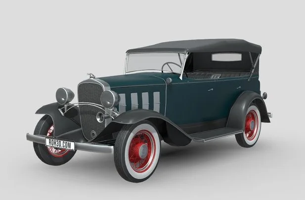 Low Poly Car Chevrolet Confederate 1932 (PBR)
