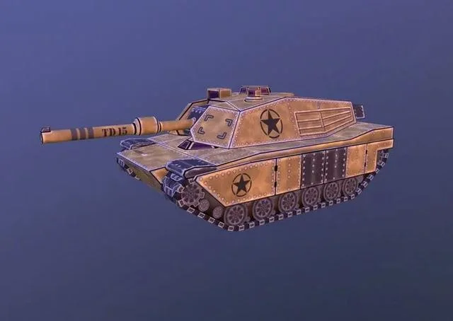 low poly tank (PBR)