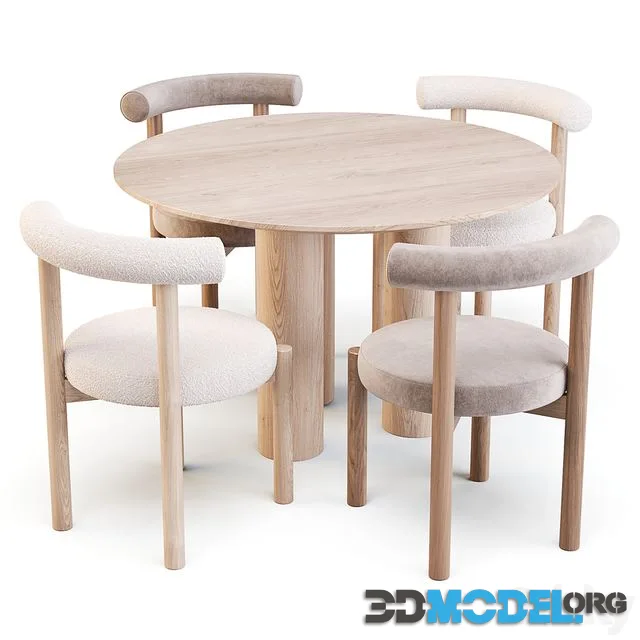 Lulu and Georgia Dame Chair and Mojave Table - Dining Set
