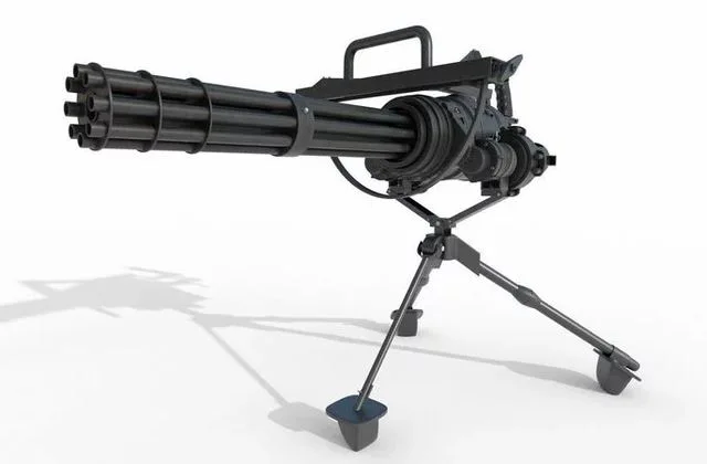 M134 Minigun Low-poly (PBR)