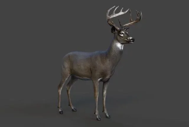 Male Deer Low-poly (PBR)