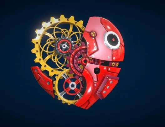 Mecha _Heart_Animated (PBR)
