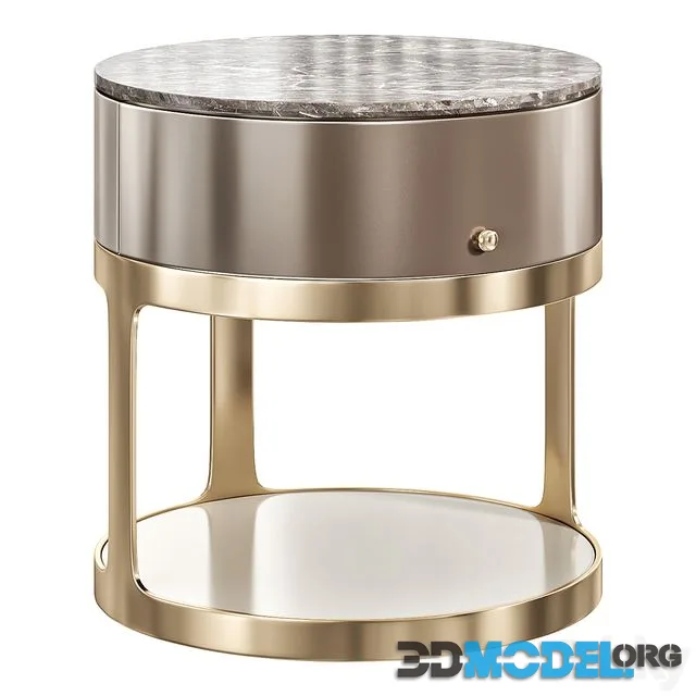 MEDALLION BEDSIDE TABLE by luxurylivinggroupv
