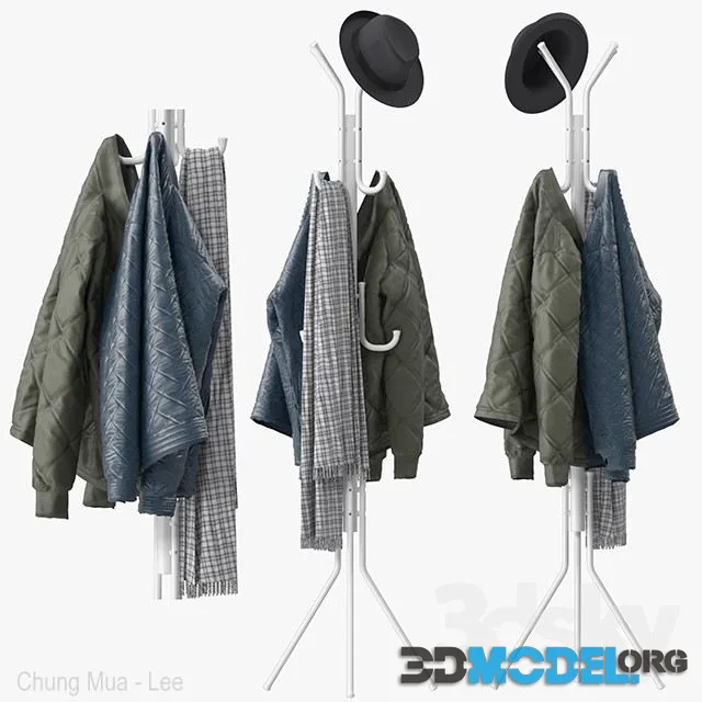 Metal Tripod Stand Coat Rack