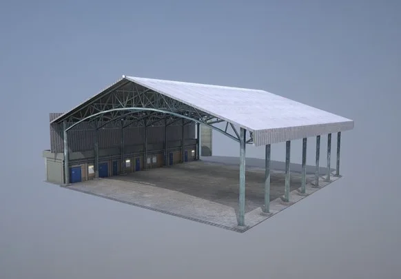 Militarybase_Portovelho_Hangar_03 (PBR)