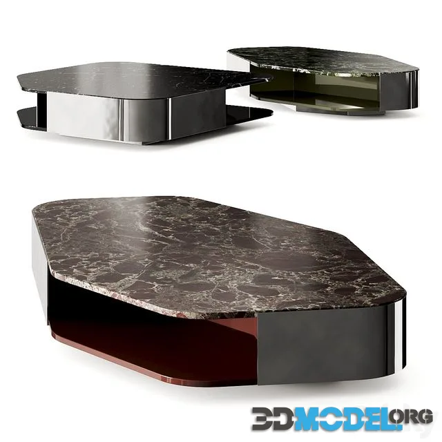 Minotti Diagramma Marble Coffee Table