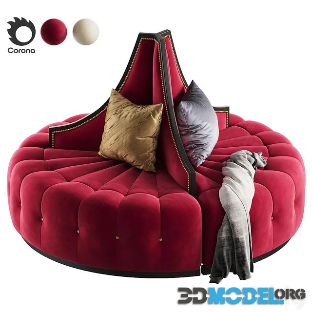 MIRAGE ROUND SOFA by Marge Carson