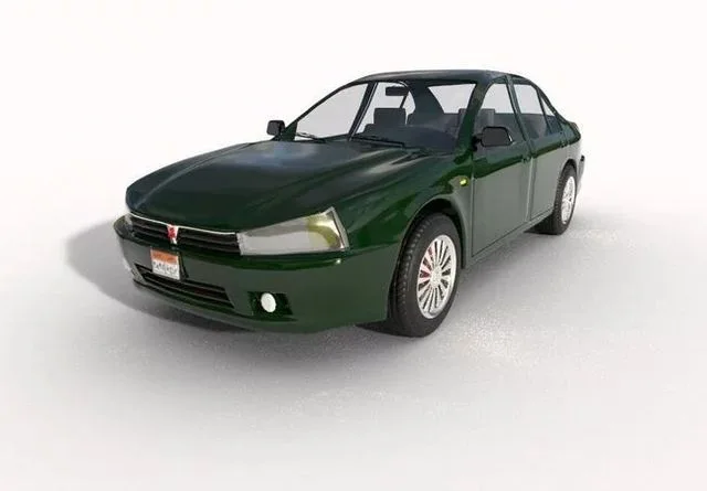 Mitsubishi mirage 2000 Low-poly (PBR)