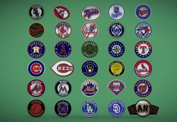 MLB Major League Baseball EVERY TEAM's LOGOS (PBR)