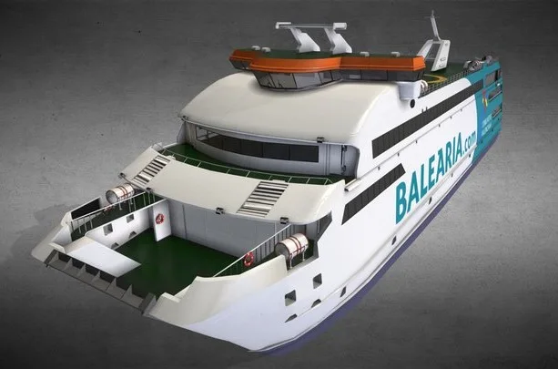 Modern Fast RORO FERRY BOAT (PBR)