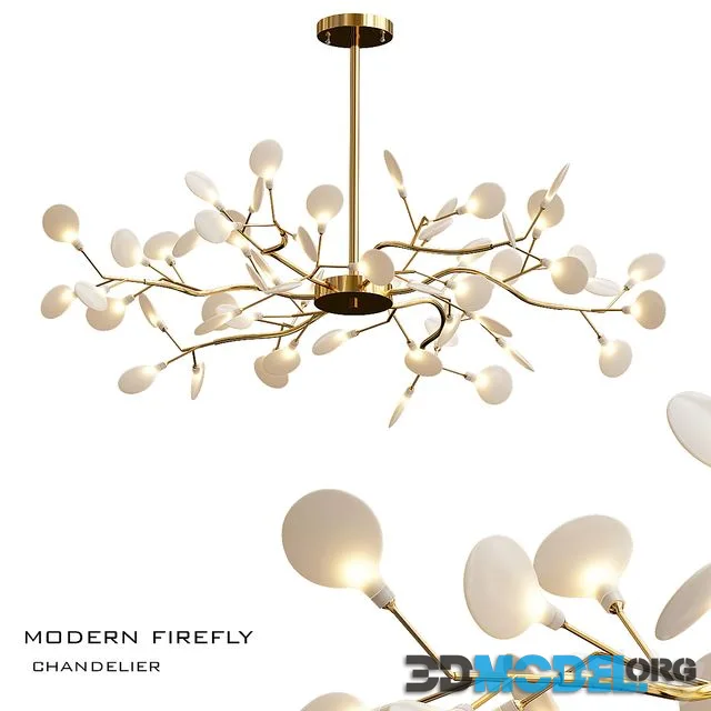 ModerN firefly chandelier white